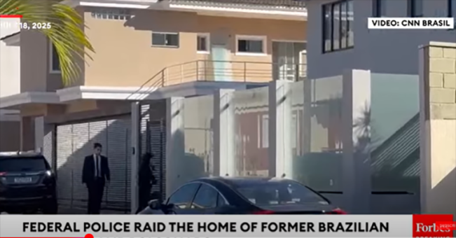 Penggerebekan rumah membuat Jair Bolsonaro marah besar, dianggap penghinaan/Foto: tangkap layar CNN Brasil 
